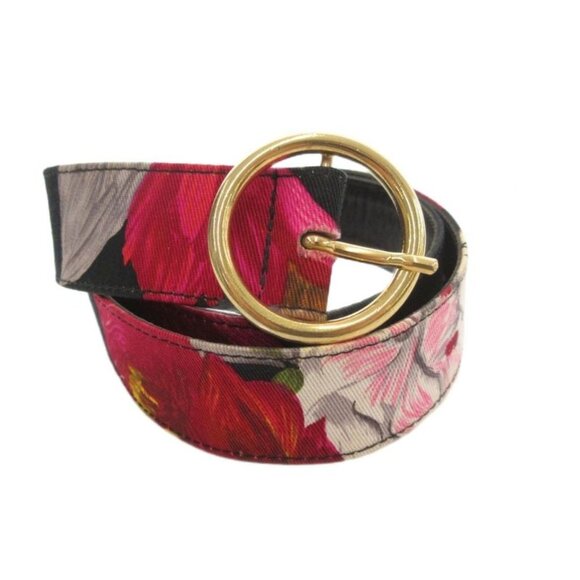 Dolce & Gabbana Gabba Nadolgaba Belt Flo Lal Print Floral Black main image 4